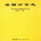 岳西方言志（储泽祥主编：华中师范大学 2009版）PDF下载