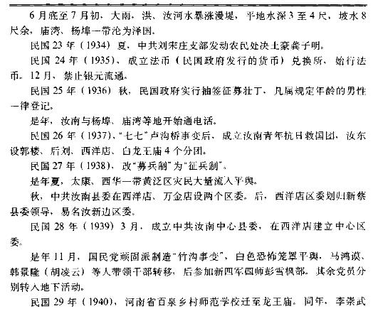 历史事件,名人事迹,人口民族,自然资源,地理地貌,民俗宗教等平舆县